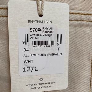 Rhythm off white womens overalls